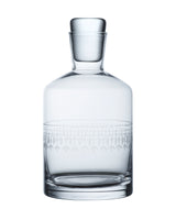 A Crystal Decanter with Ovals Design