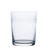 A Set of Four Crystal Large Tumblers with Ovals Design