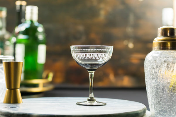 rose crystal wine glasses with ovals design – The Vintage List