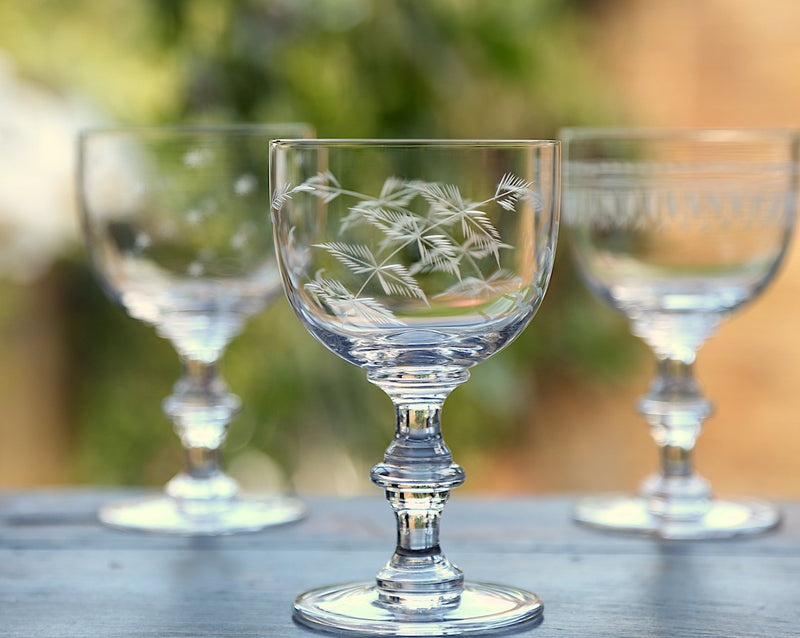 The Vintage List Wine Goblets, Set of 4, Etched Crystal on Food52